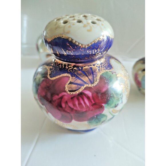 Rare Handpainted Japanese GEISHA Salt & Pepper & Sugar Shaker Set - Picture 8 of 16